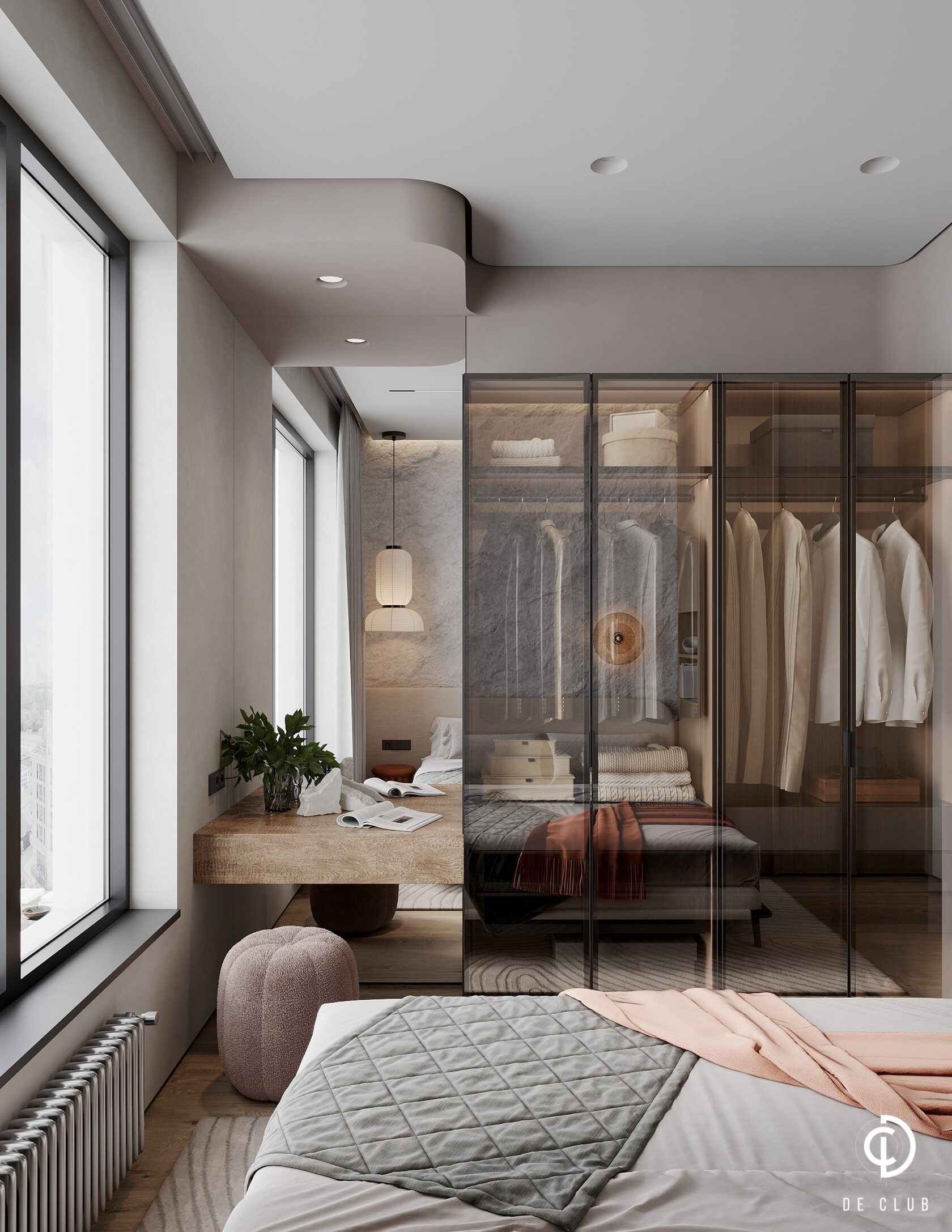 Дизайн интерьера трёхкомнатной квартиры 92 м² | ЖК «Остров», г. Москва