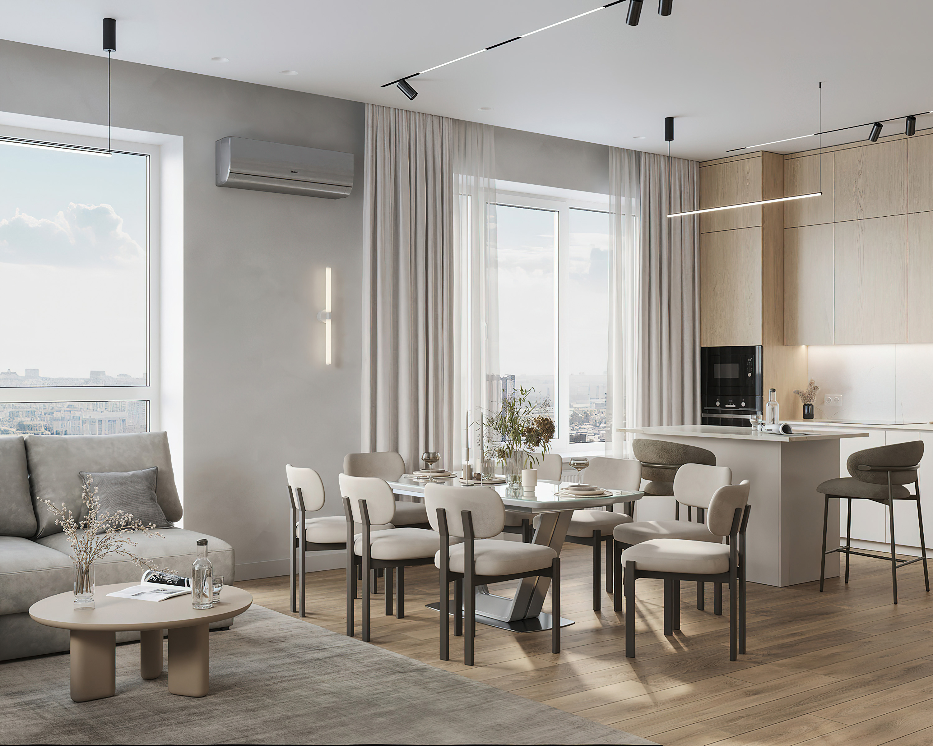 24.  Grey-beige 106м²