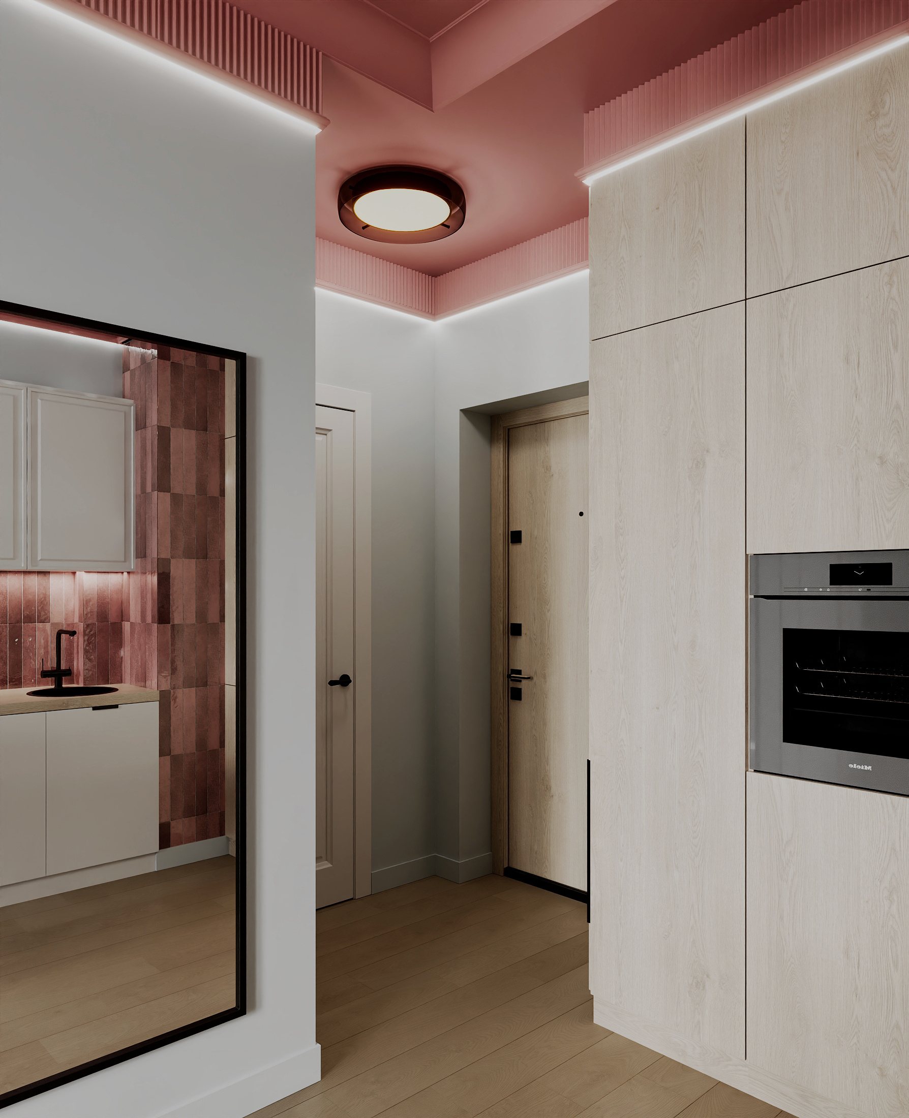 Цветная квартира 30 м² в ЖК Wellton Towers, Москва