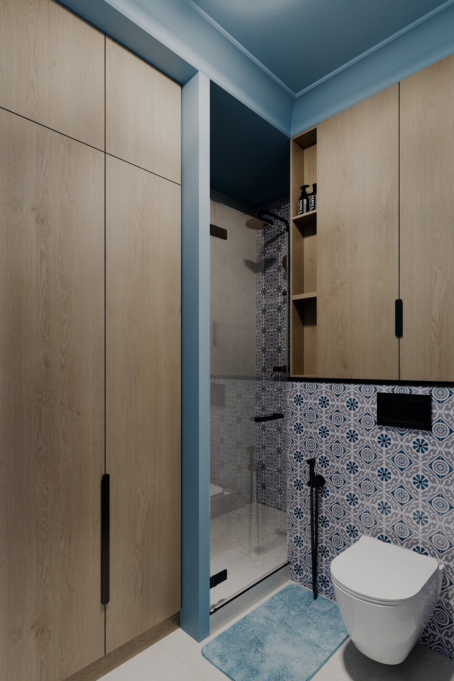 Цветная квартира 30 м² в ЖК Wellton Towers, Москва