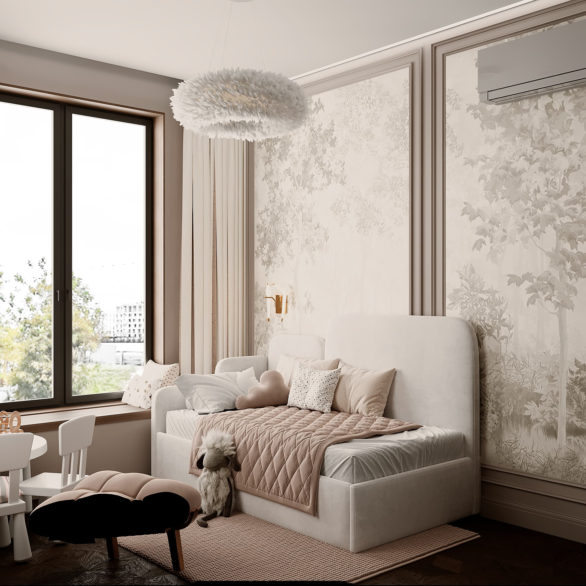 Квартира 110 м² в классическом стиле с современными элементами