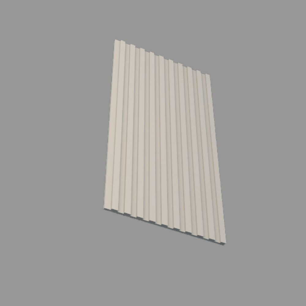 Гипсовые реечные 3D панели