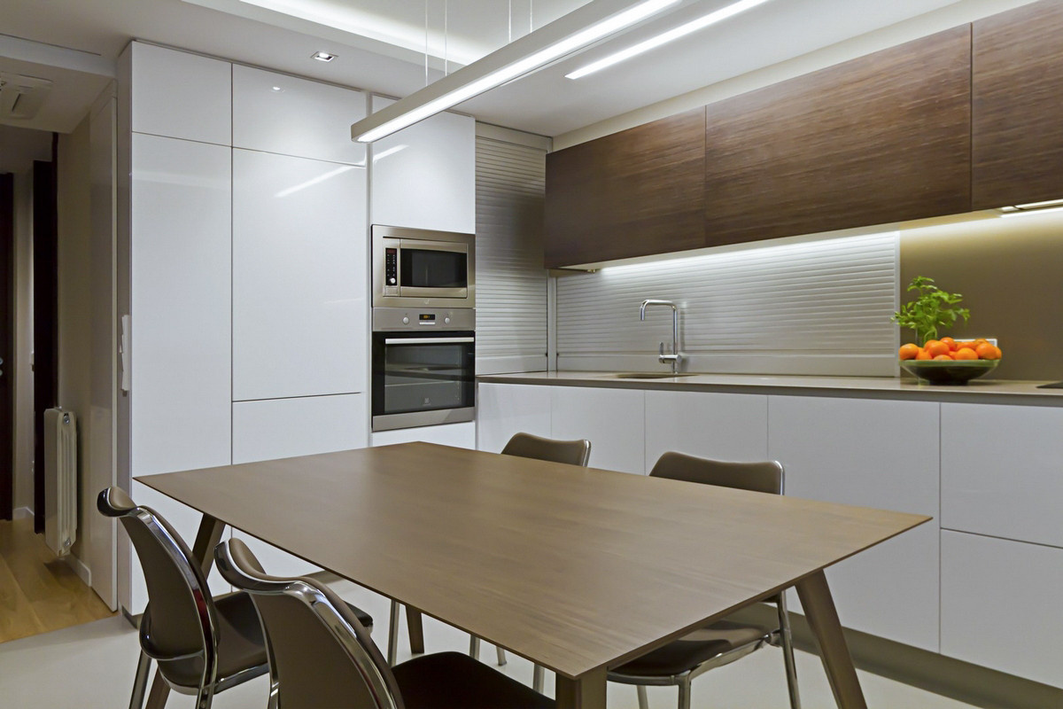 Проект кухни в квартире 92 м2. Москва, ул. Ярцевская