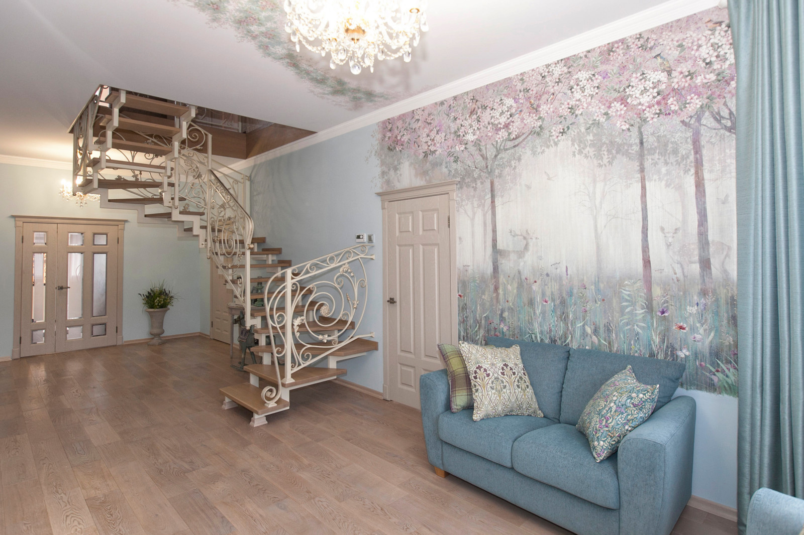 Теплый дом в холодных оттенках