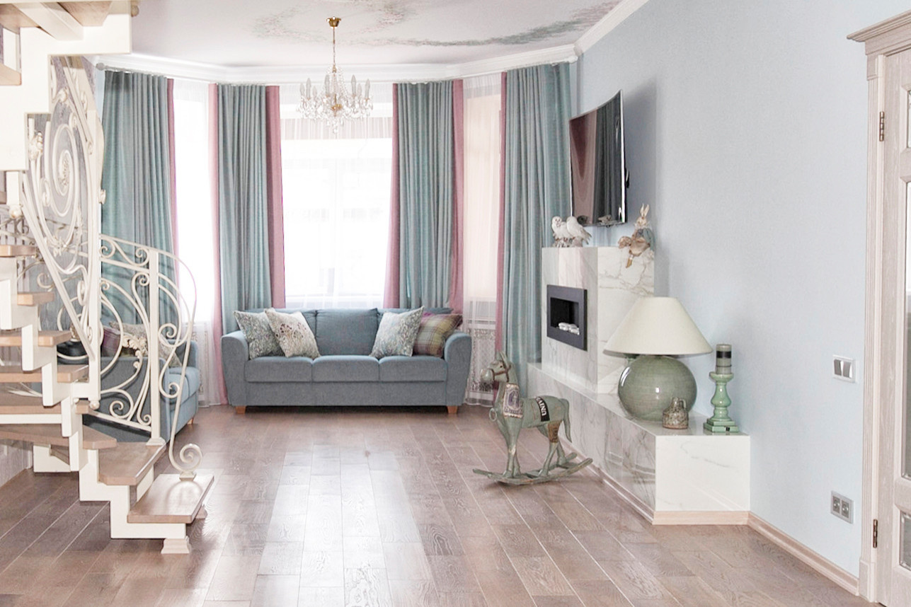 Теплый дом в холодных оттенках