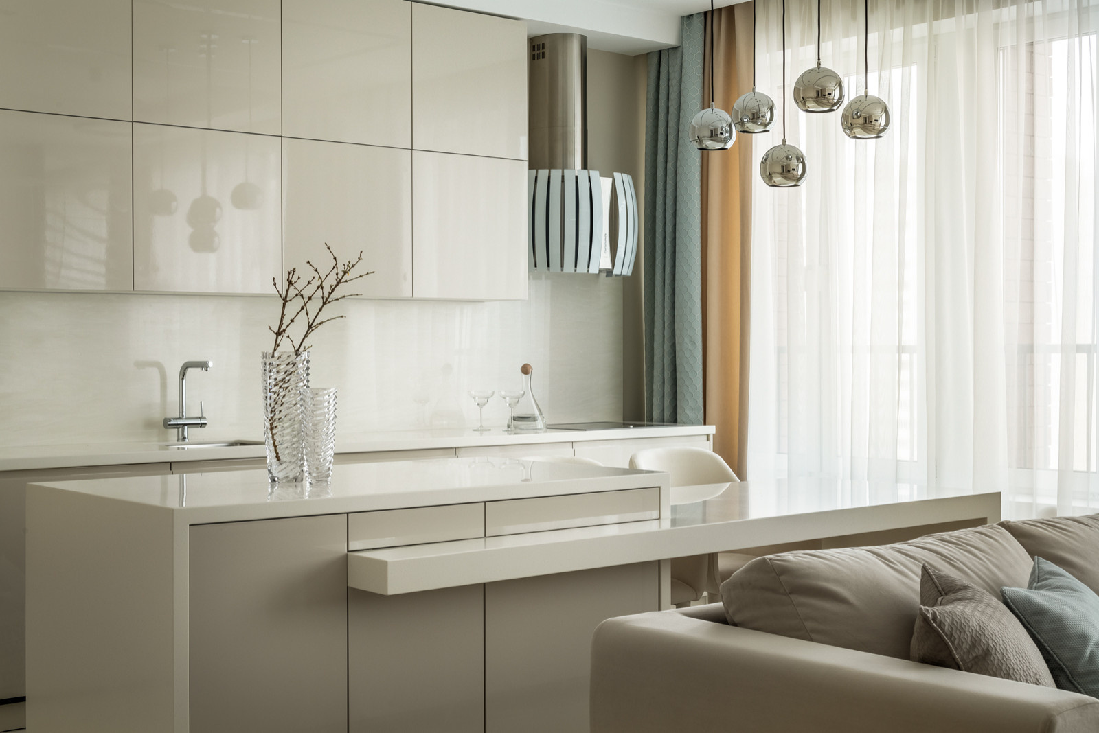 Квартира 99 м2 ЖК Родной город. Воронцовский парк в современном стиле