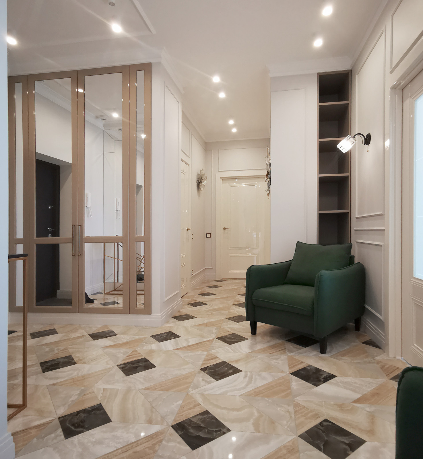 Квартира 110 м2 ЖК Триумф Палас в стиле неоклассика