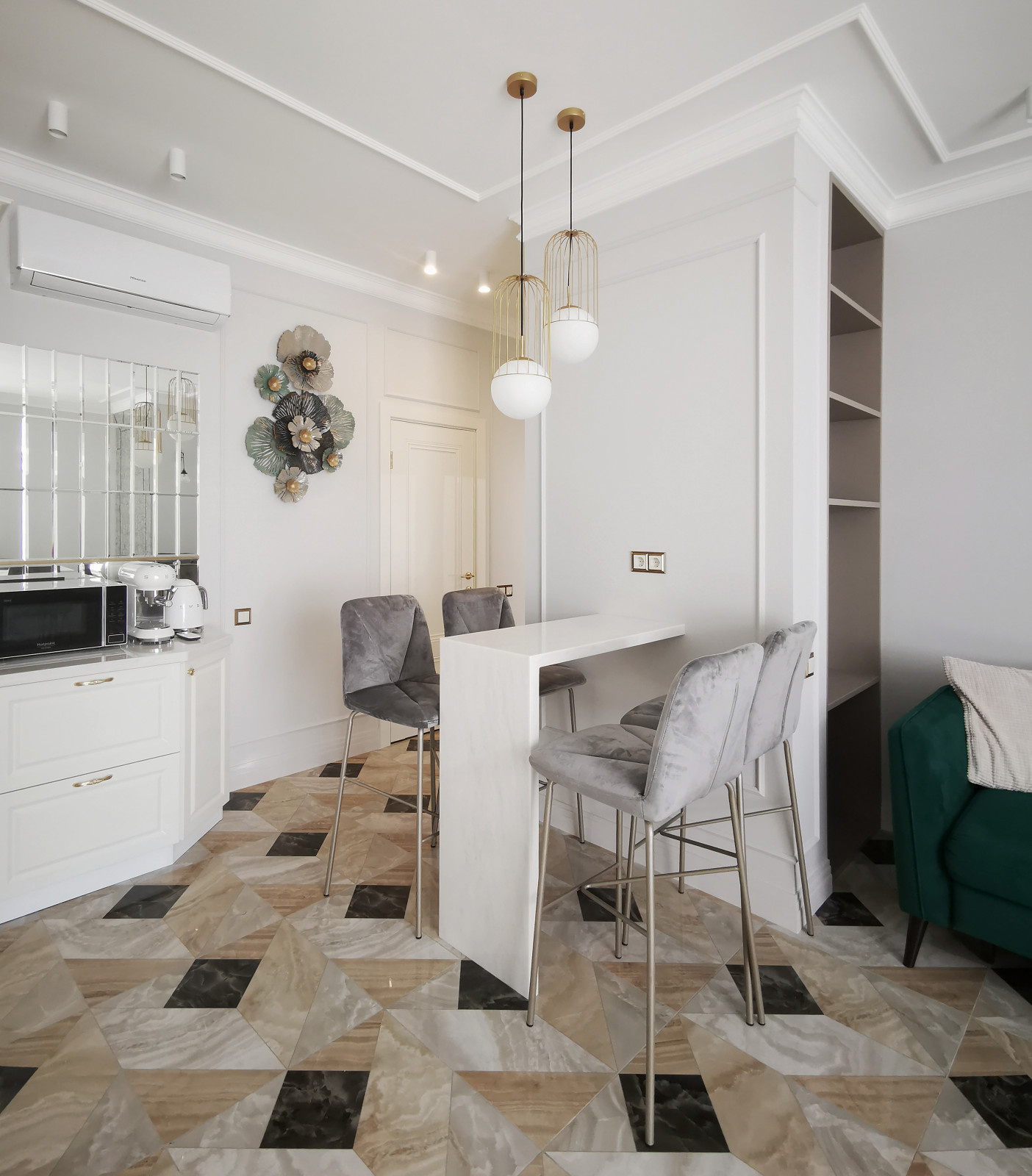 Квартира 110 м2 ЖК Триумф Палас в стиле неоклассика