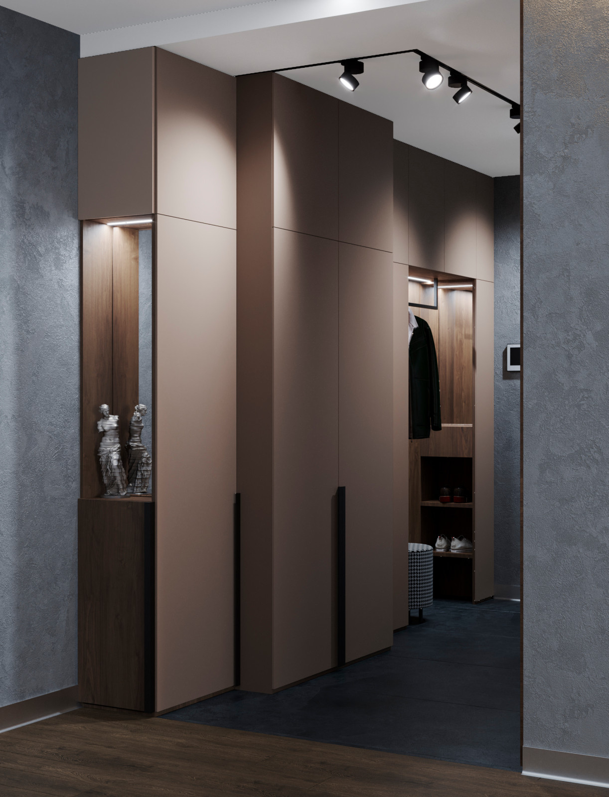 Гостиная с харизмой в ЖК "Александровский Сад"