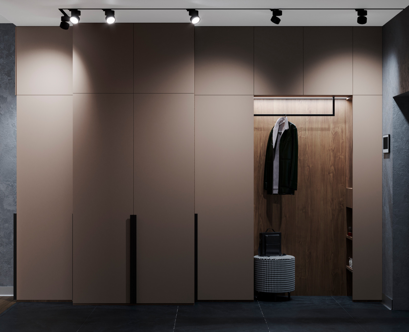 Гостиная с харизмой в ЖК "Александровский Сад"