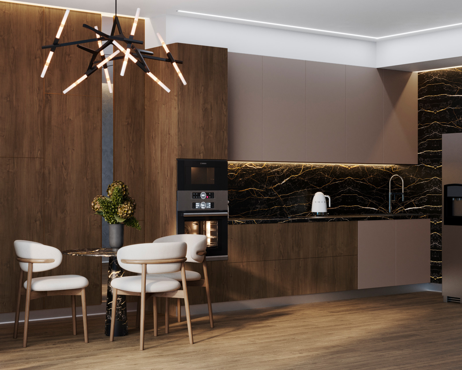 Гостиная с харизмой в ЖК "Александровский Сад"