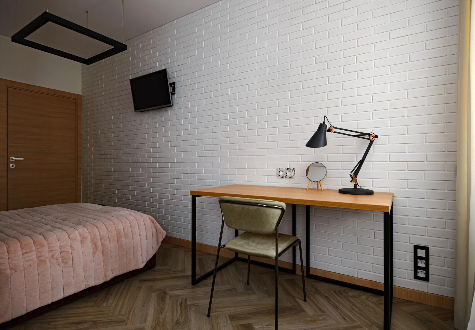 Обложка проекта: Городская квартира с бирюзовыми акцентами