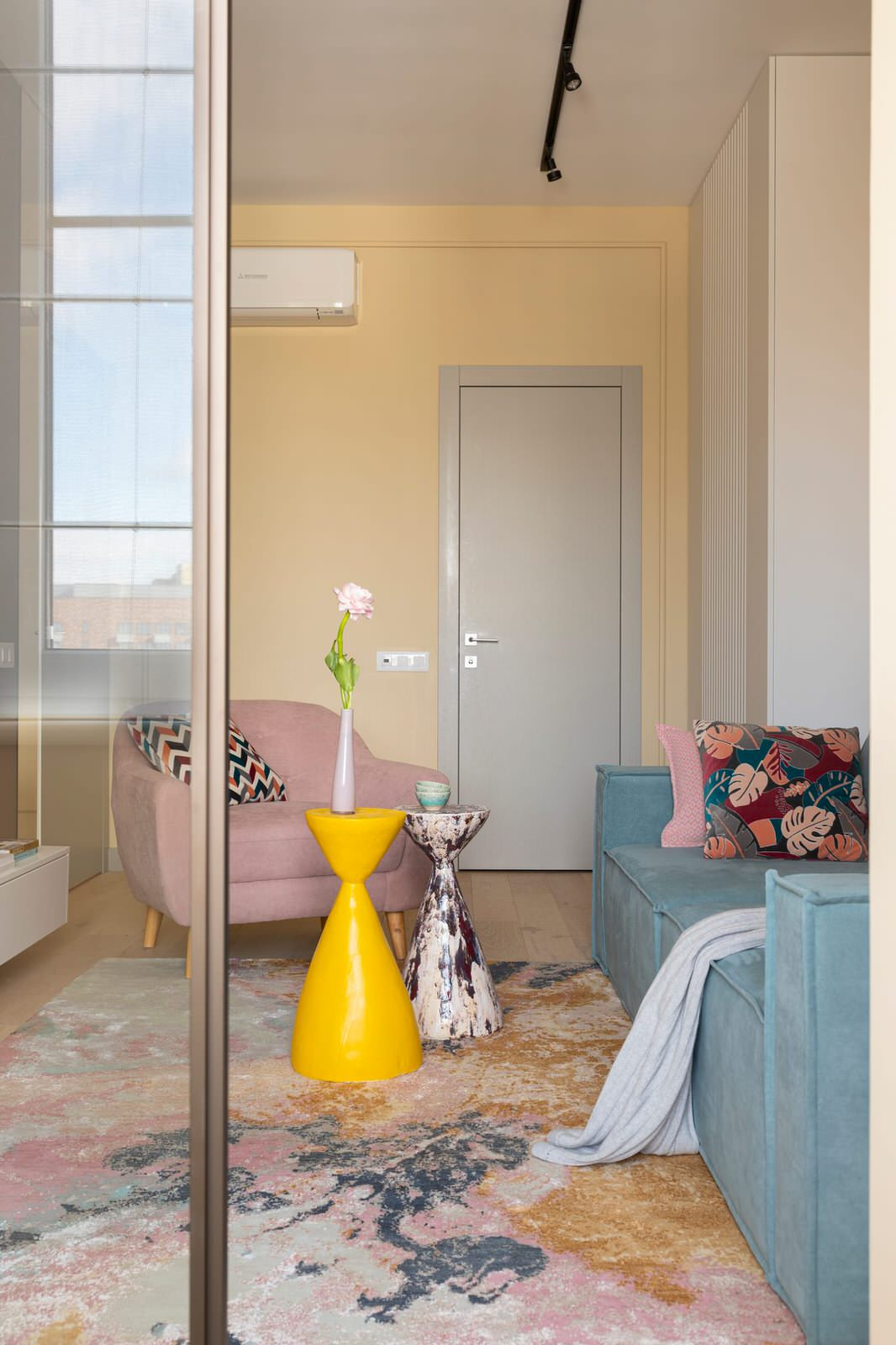 Квартира 74 м2 ЖК Город на реке. Тушино 2018 в современном стиле