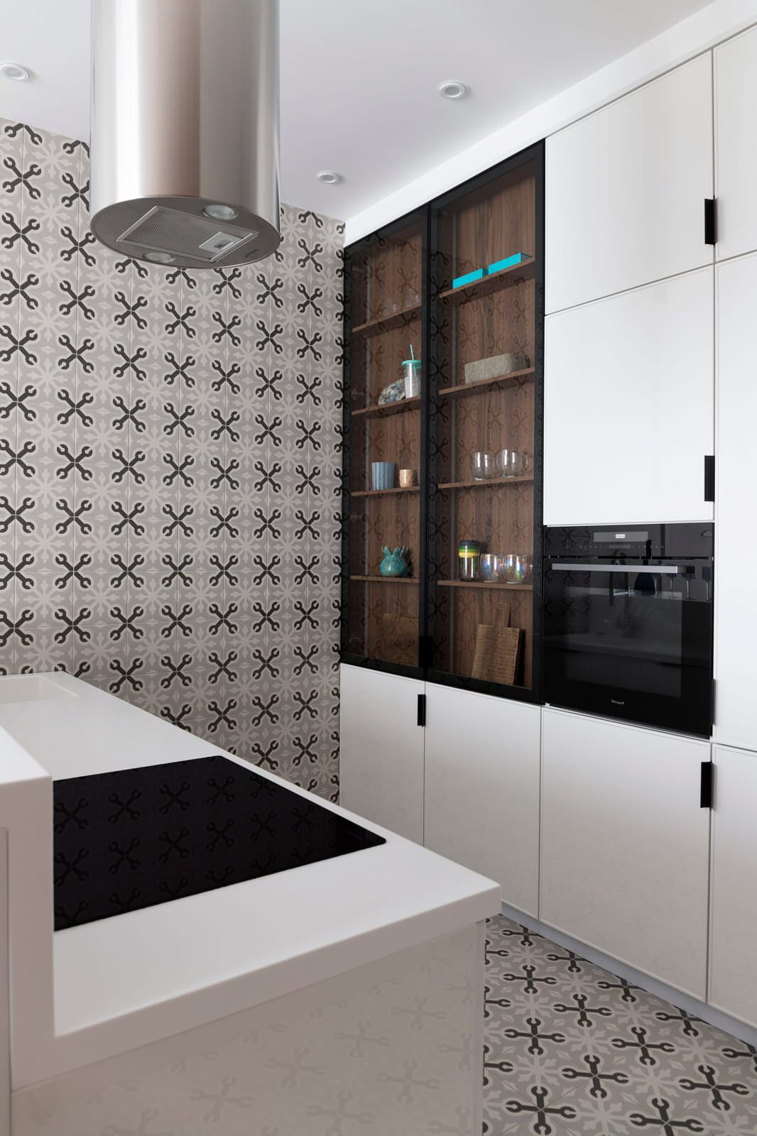 Квартира 74 м2 ЖК Город на реке. Тушино 2018 в современном стиле