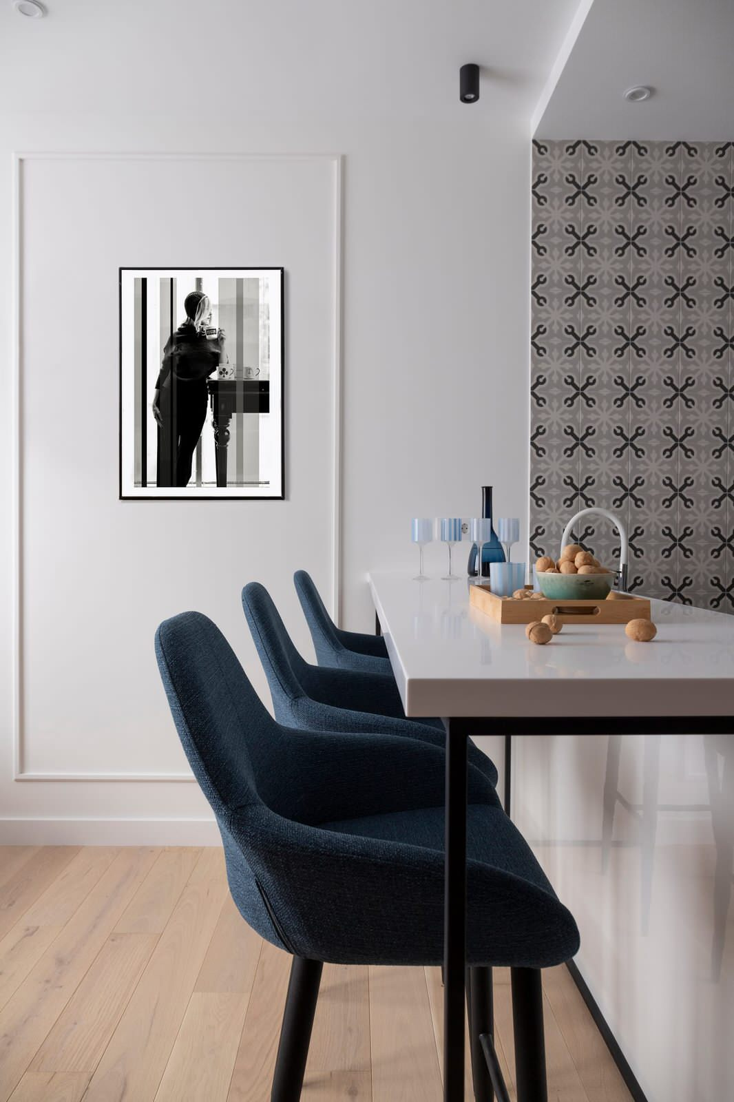 Квартира 74 м2 ЖК Город на реке. Тушино 2018 в современном стиле