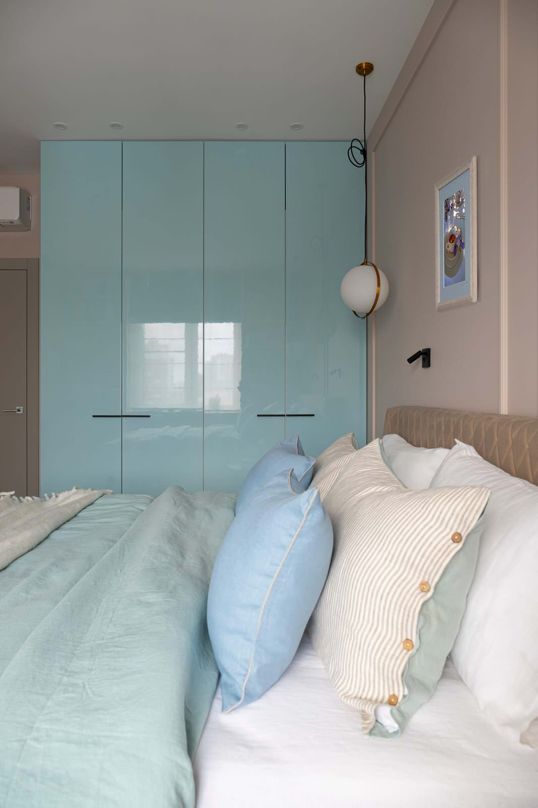 Квартира 74 м2 ЖК Город на реке. Тушино 2018 в современном стиле