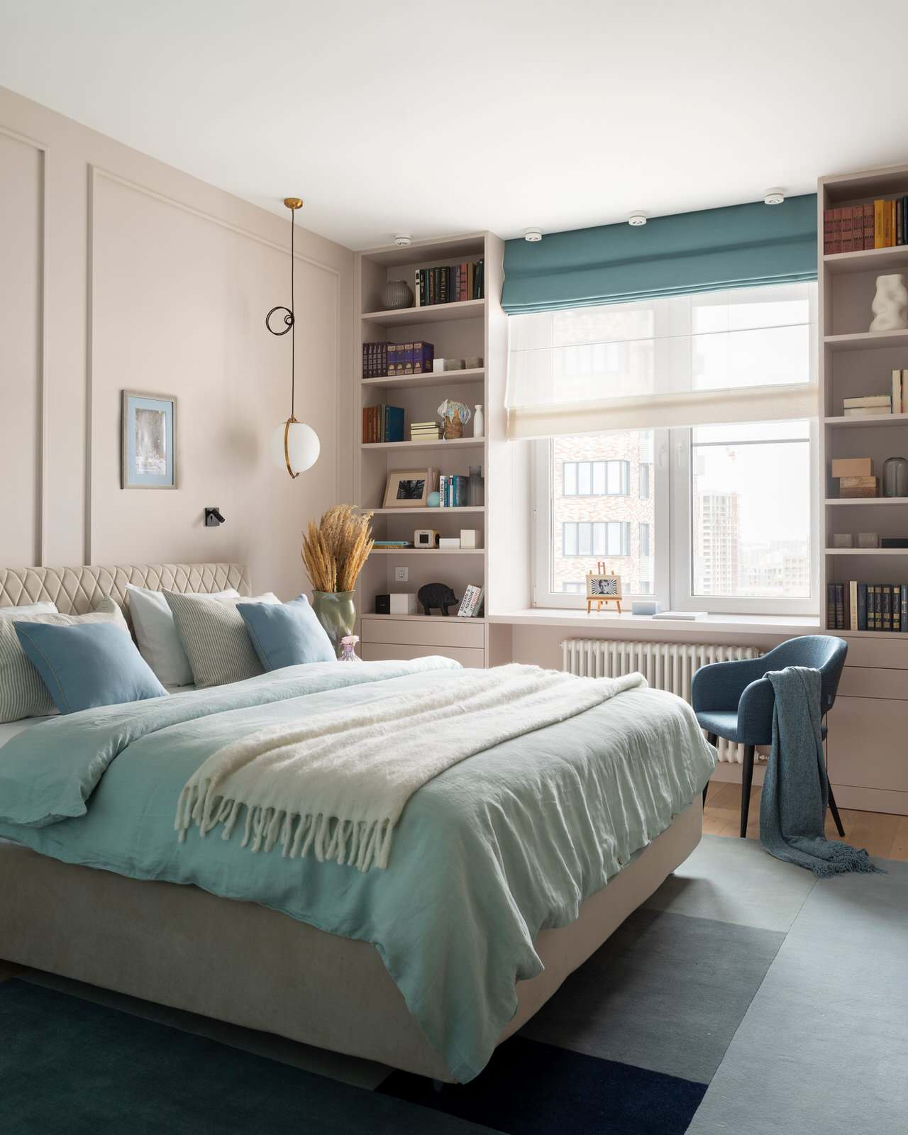 Квартира 74 м2 ЖК Город на реке. Тушино 2018 в современном стиле