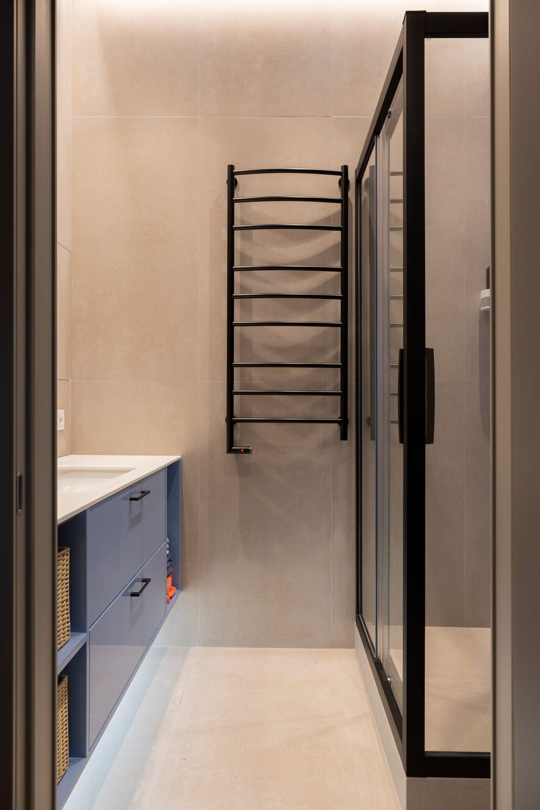 Квартира 74 м2 ЖК Город на реке. Тушино 2018 в современном стиле