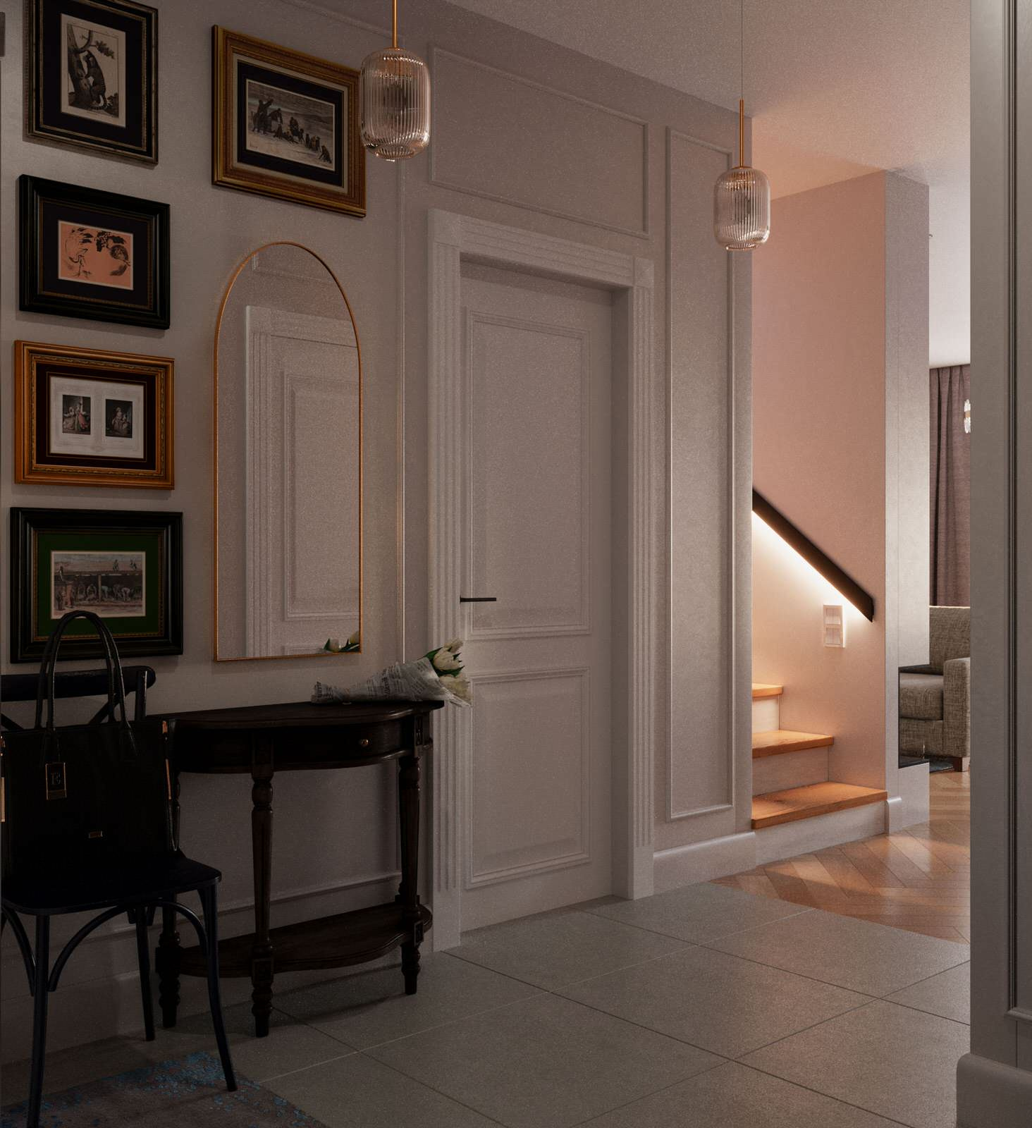 Дизайн двухуровневой квартиры в Санкт-Петербурге