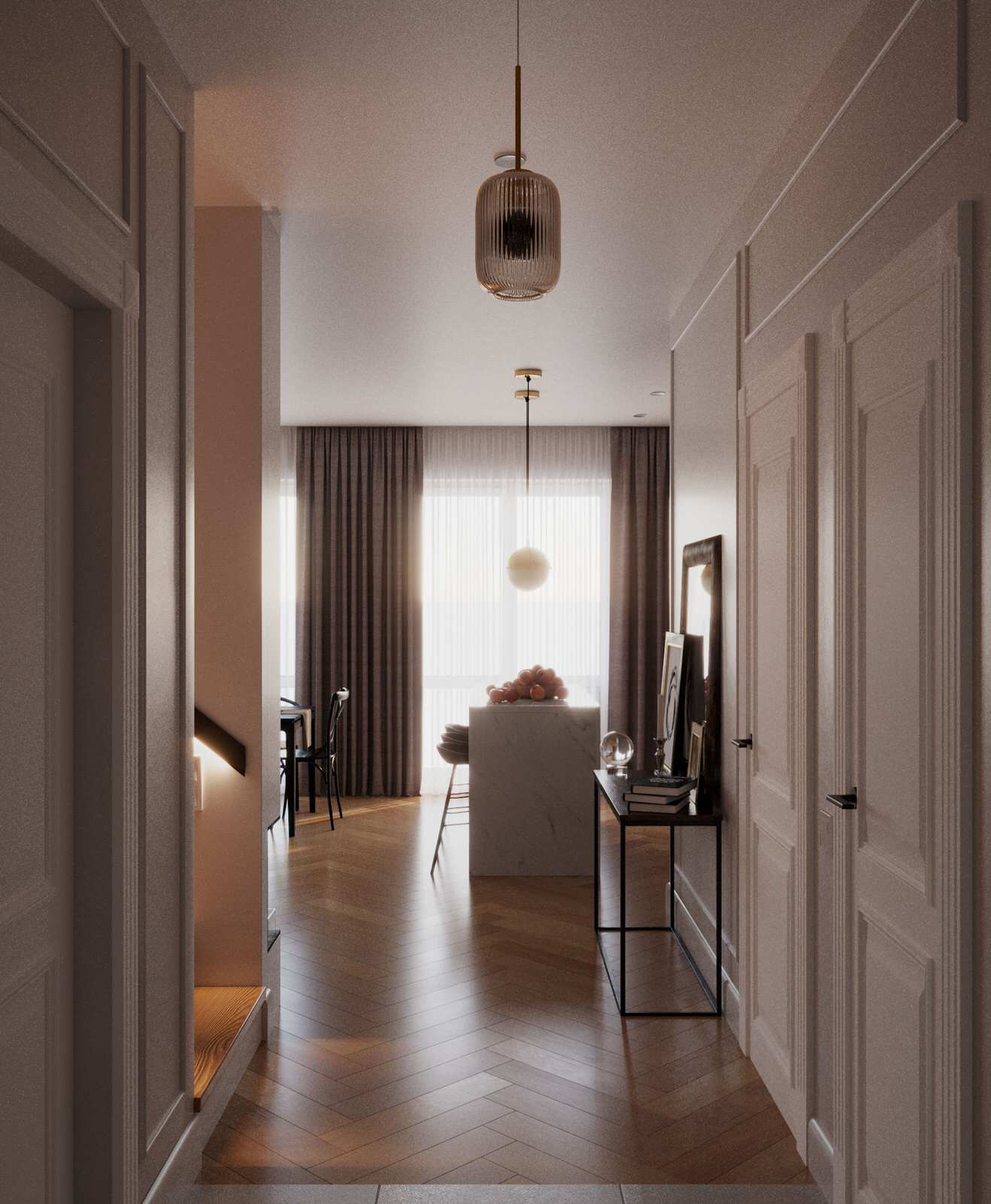 Дизайн двухуровневой квартиры в Санкт-Петербурге