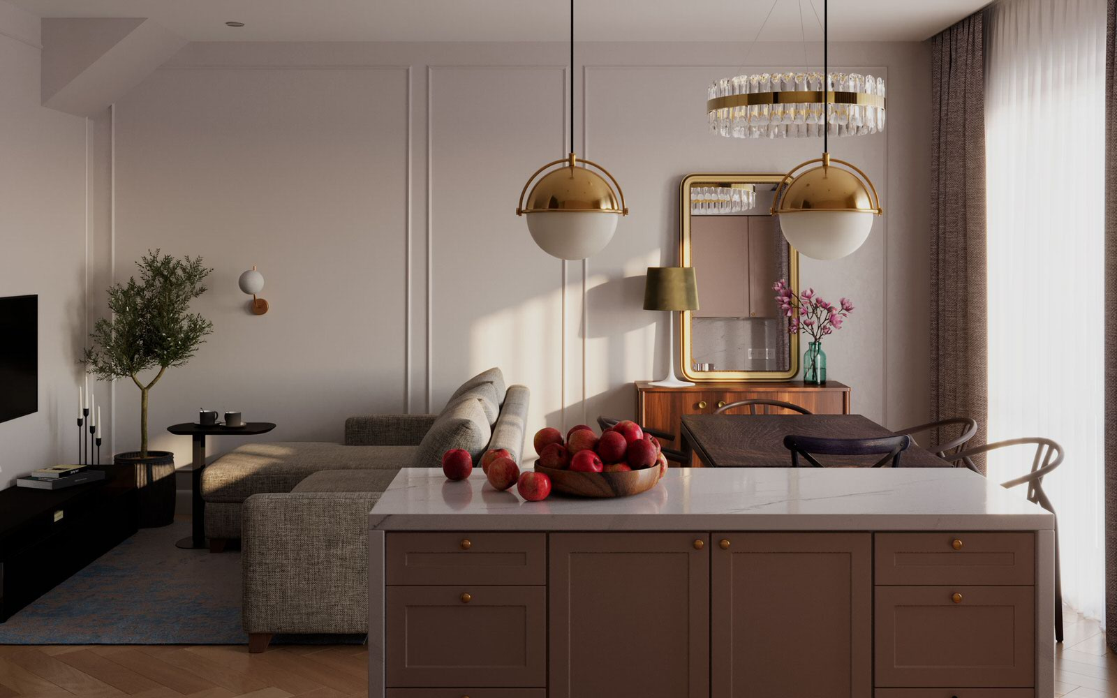 Дизайн двухуровневой квартиры в Санкт-Петербурге