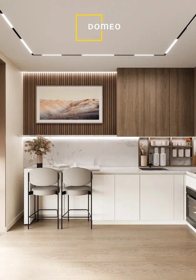 Квартира-студия, 25,5м² в стиле эко-сканди
