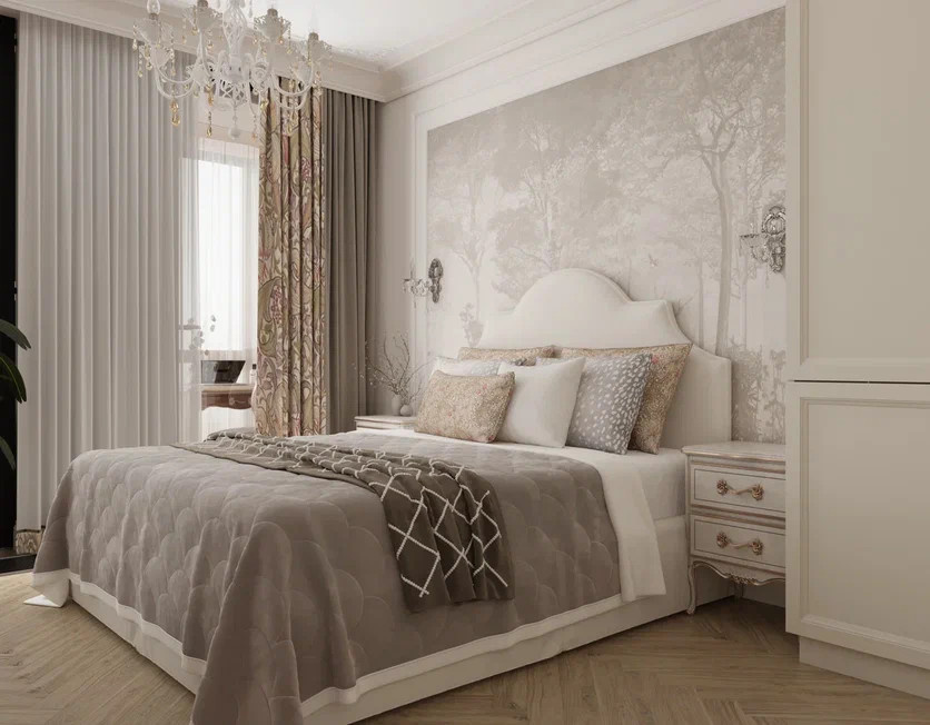 Светлая квартира 112,55 м² в современном стиле