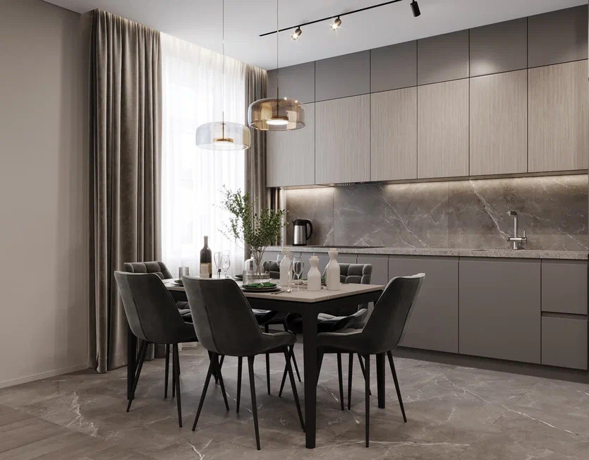 Дизайн проект 4-х комнатной квартиры 145 м2 для семейной пары с двумя детьми