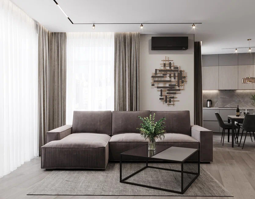 Дизайн проект 4-х комнатной квартиры 145 м2 для семейной пары с двумя детьми