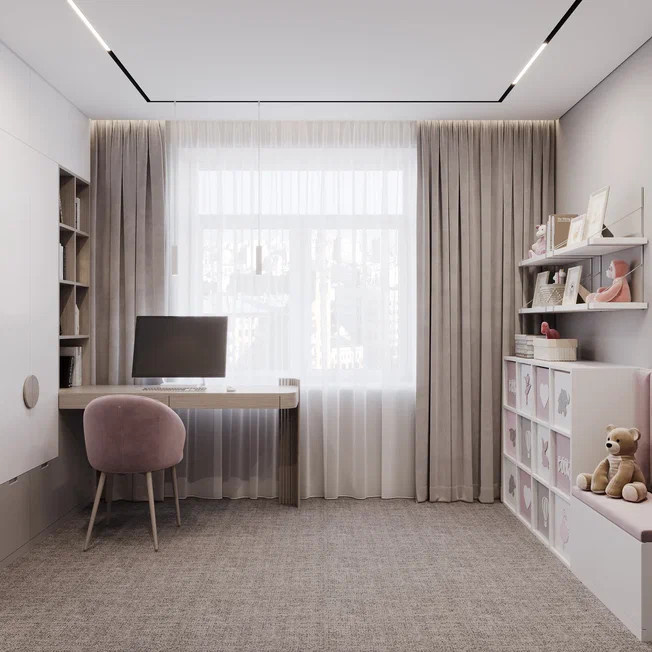 Дизайн проект 4-х комнатной квартиры 145 м2 для семейной пары с двумя детьми