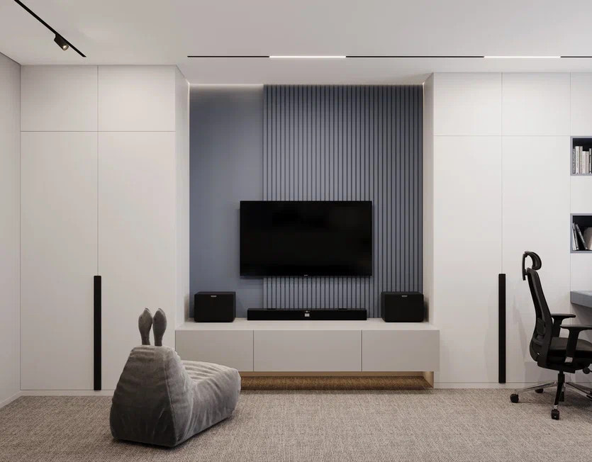 Дизайн проект 4-х комнатной квартиры 145 м2 для семейной пары с двумя детьми