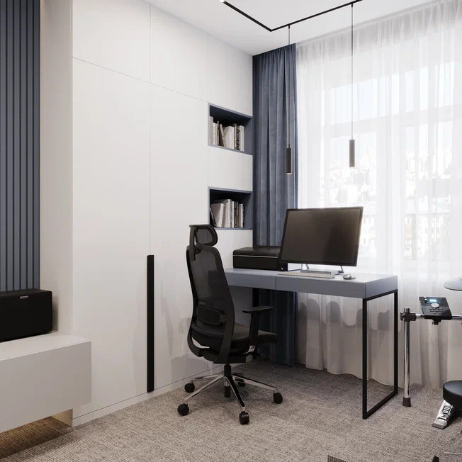 Дизайн проект 4-х комнатной квартиры 145 м2 для семейной пары с двумя детьми