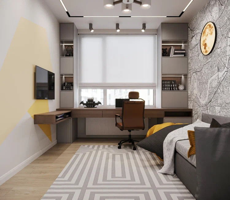 Обложка проекта: Ремонт квартиры (трехкомнатной) для семьи из трех человек