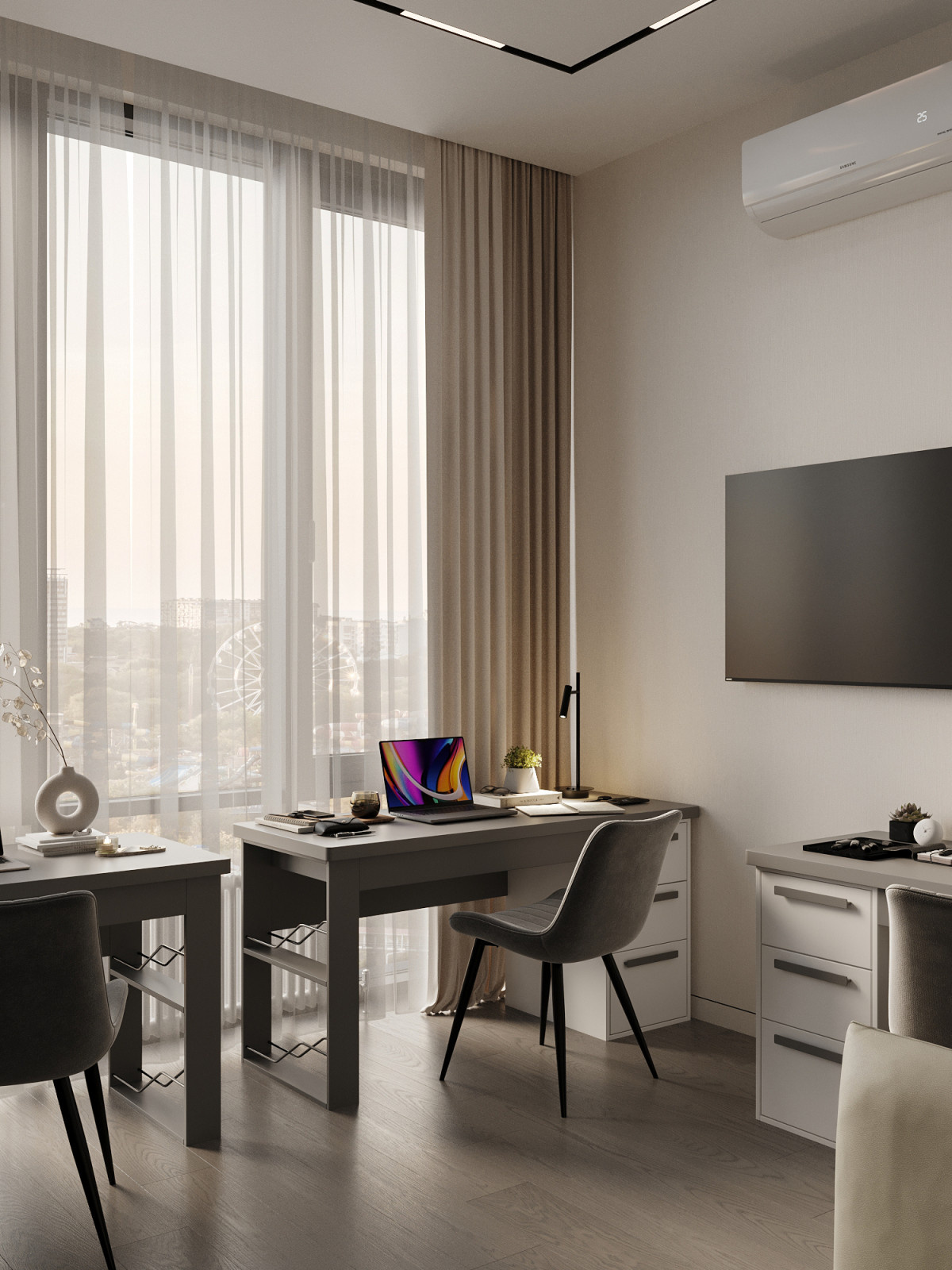 Из 60 м² выжали максимум комфорта. Всё для жизни в большом городе.