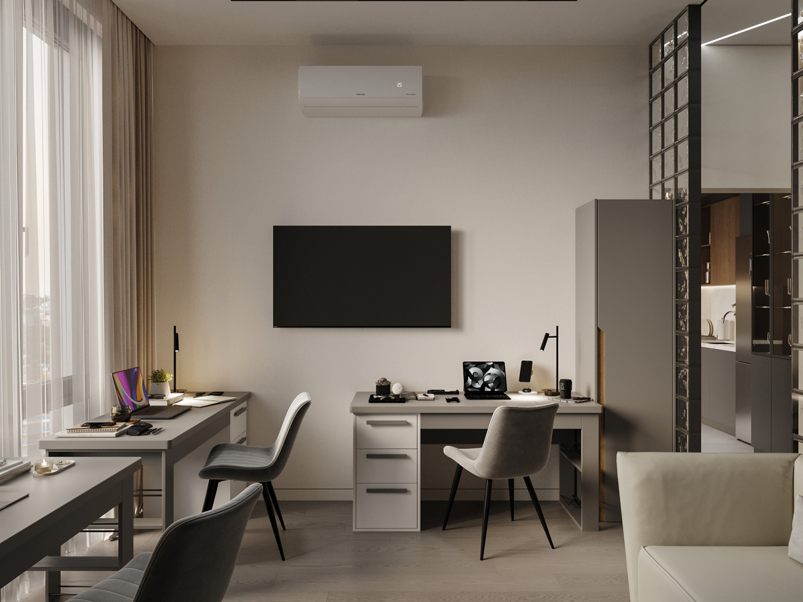 Из 60 м² выжали максимум комфорта. Всё для жизни в большом городе.