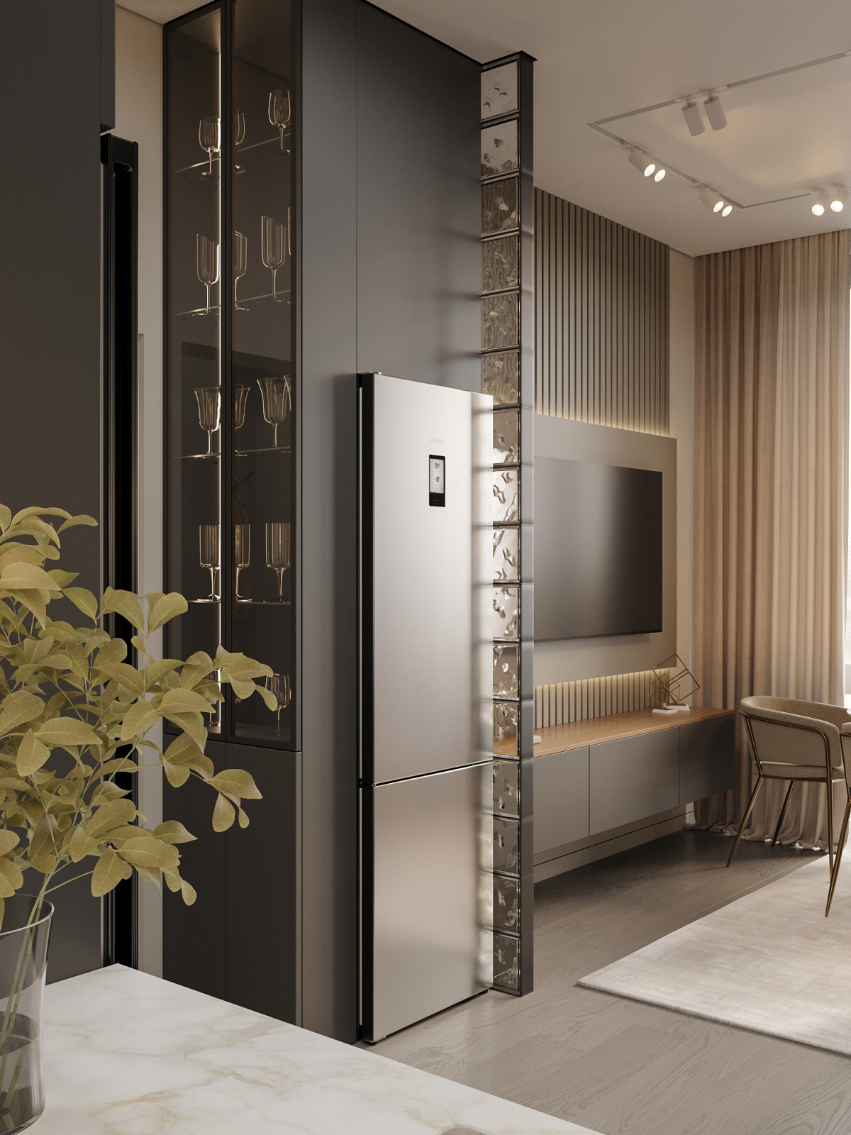 Из 60 м² выжали максимум комфорта. Всё для жизни в большом городе.