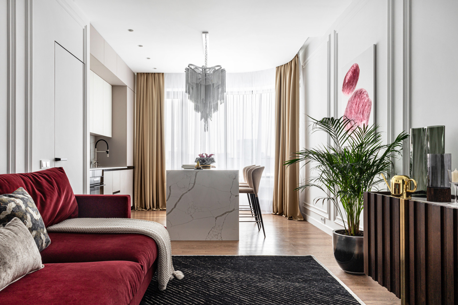 Общий вид на гостиную