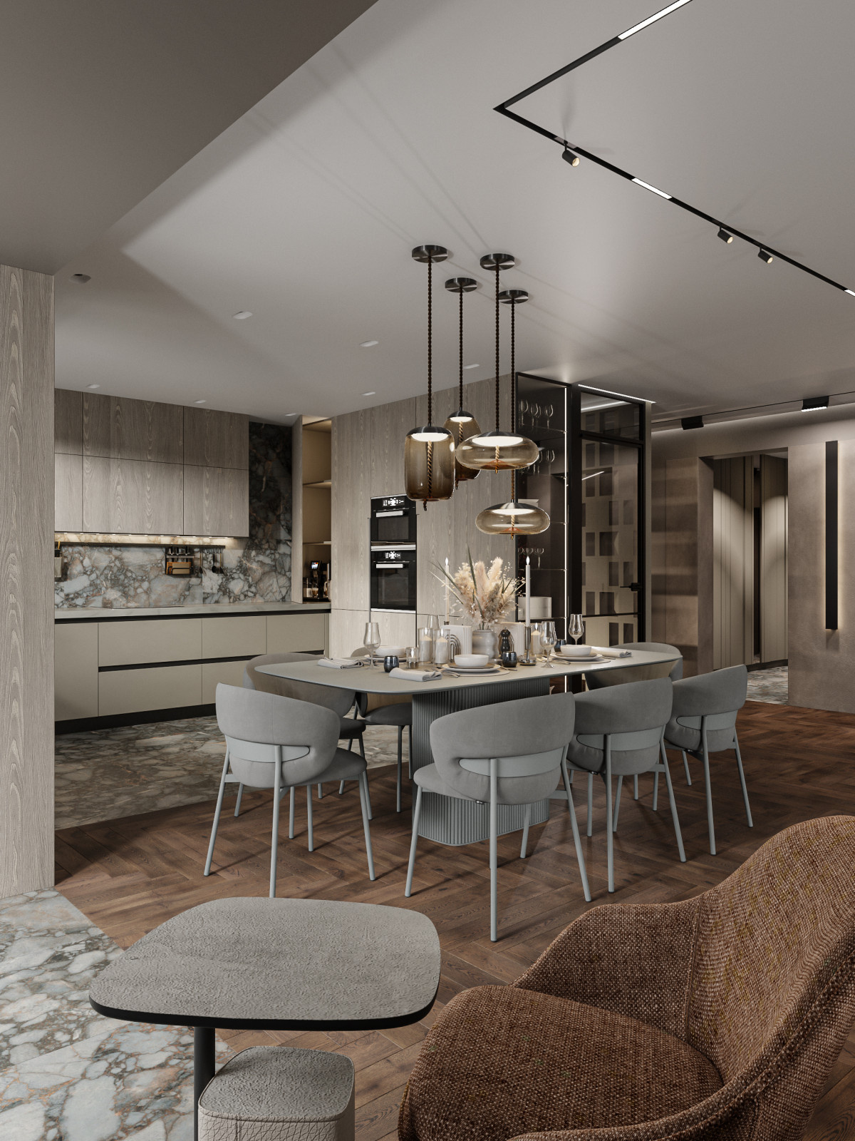 Обложка проекта: квартира с видом на лес