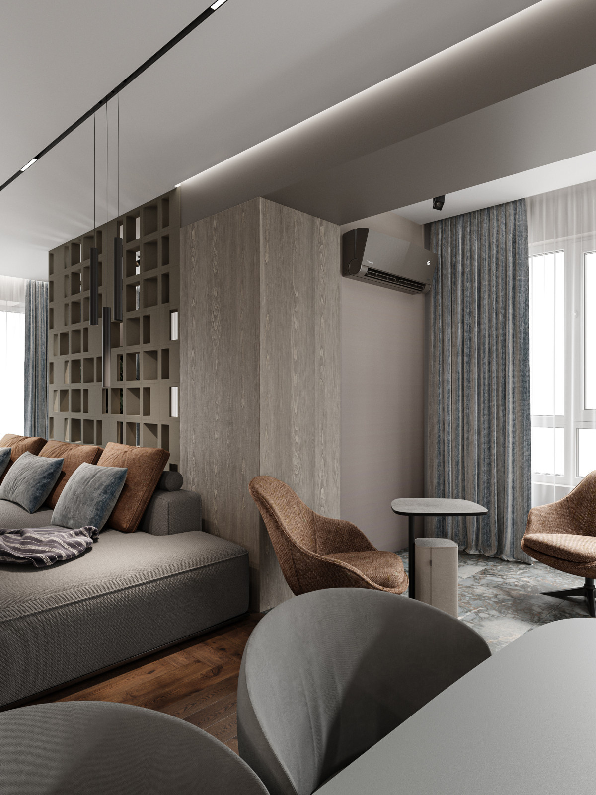 квартира с видом на лес