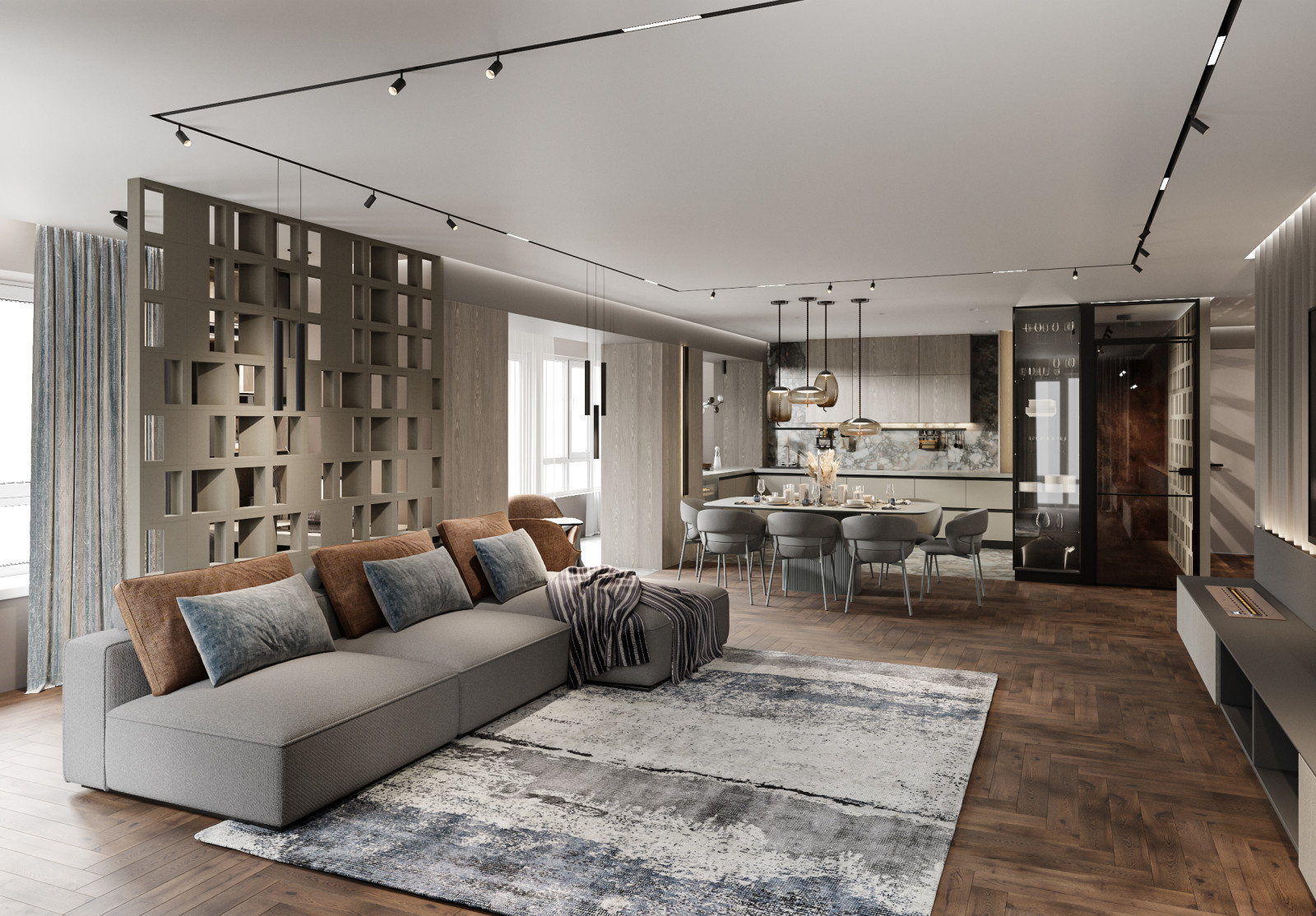 квартира с видом на лес