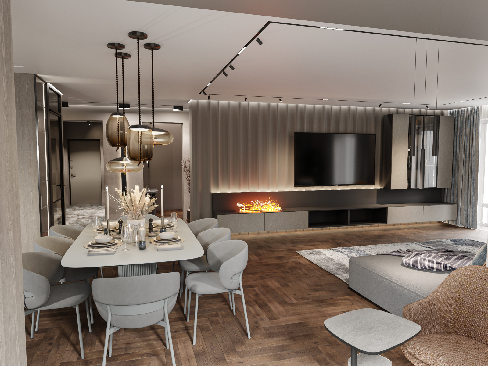 квартира с видом на лес