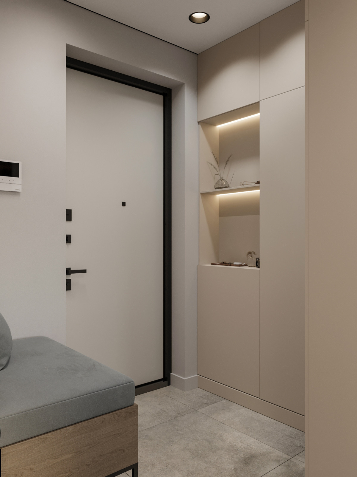 Современный проект для семьи в квартире 60 м² в Москве