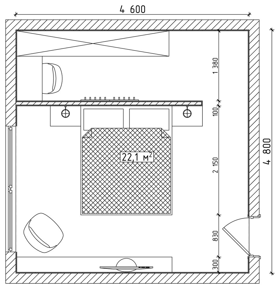 Как правильно: Организовать пространство в просторной спальне 20+