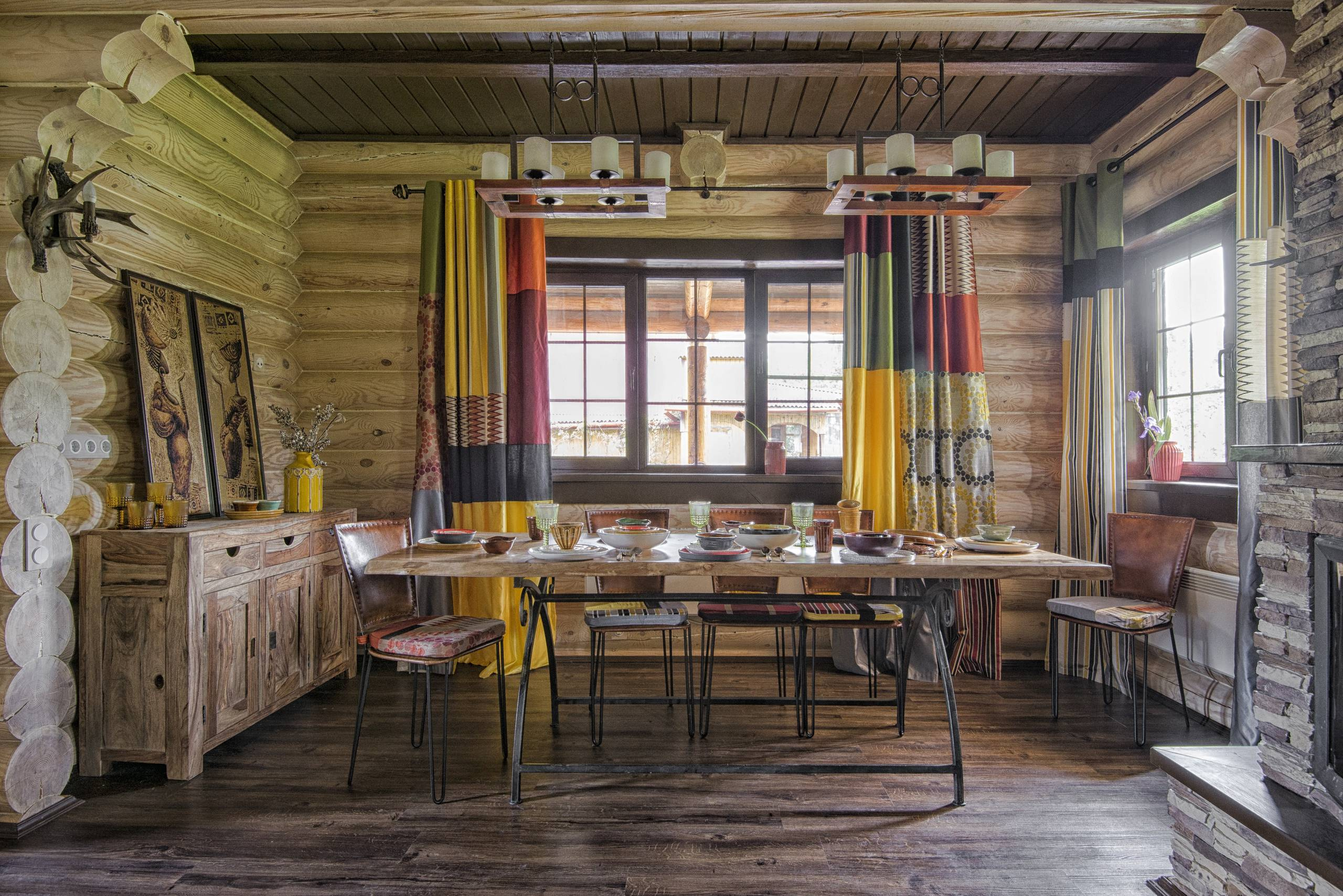 В гостях: Сруб с африканскими мотивами под Истрой