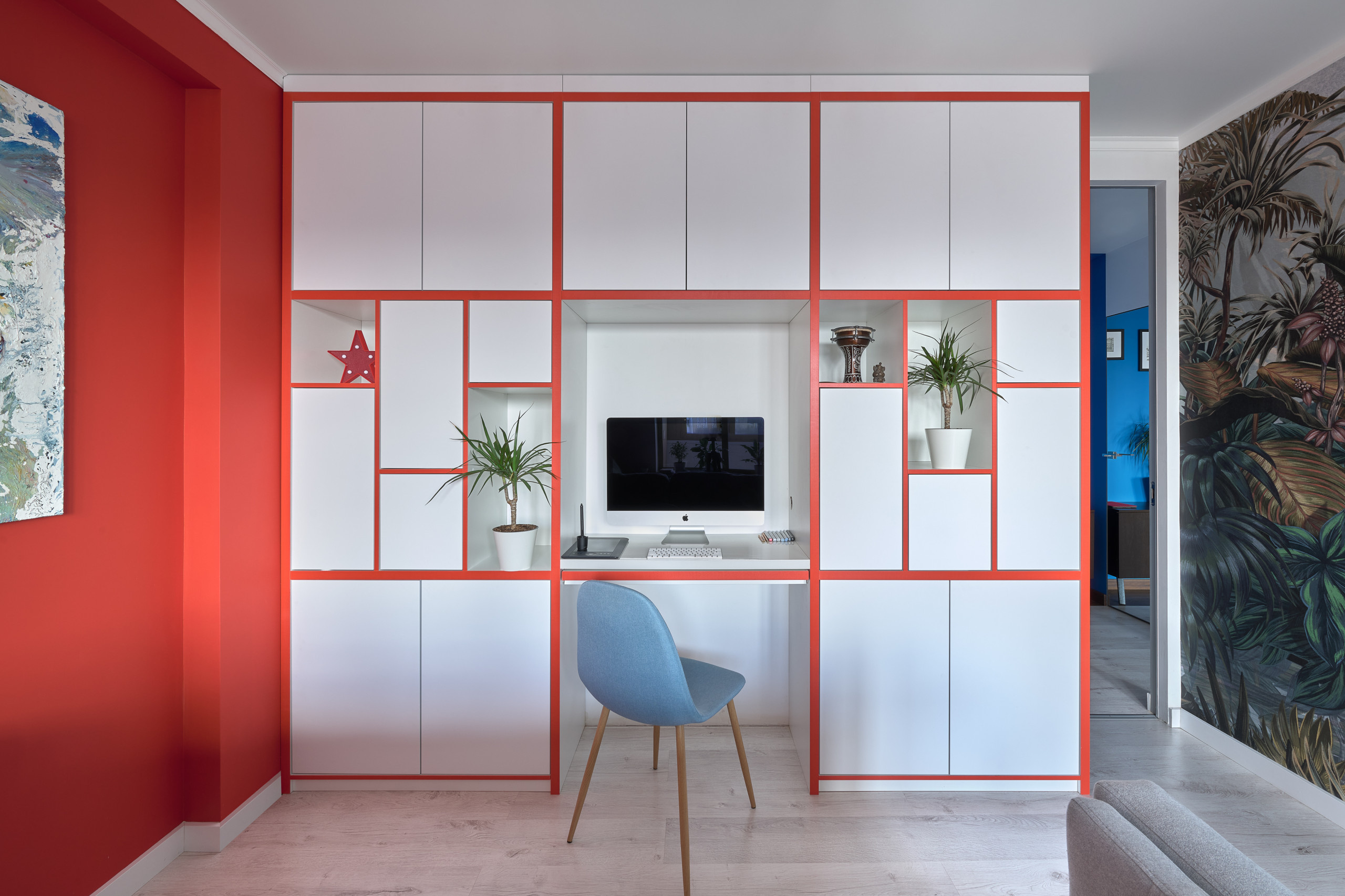 В гостях: 36 кв.м — квартира с фламинго для архитектора