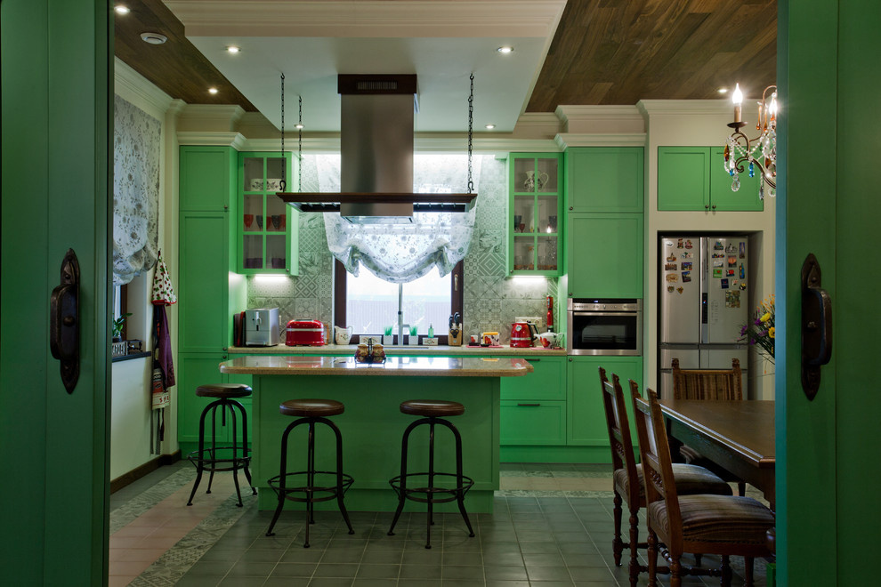 Houzz тур: Живописный дом у озера с качелями в холле