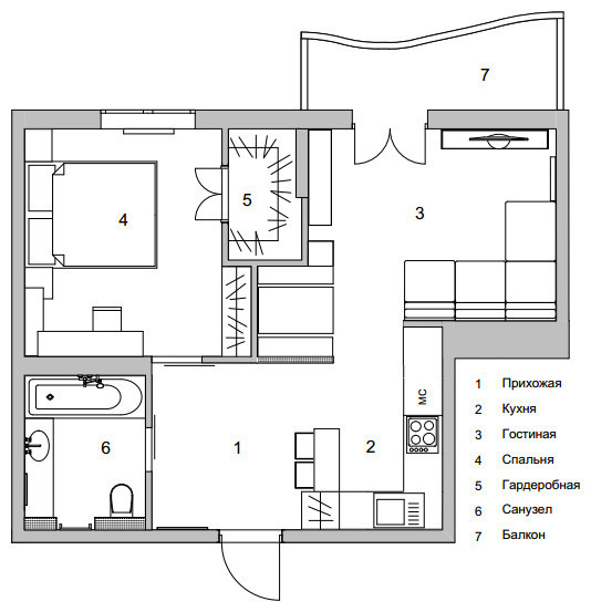 Houzz Украина: Ода серому цвету в брутально-романтичном интерьере