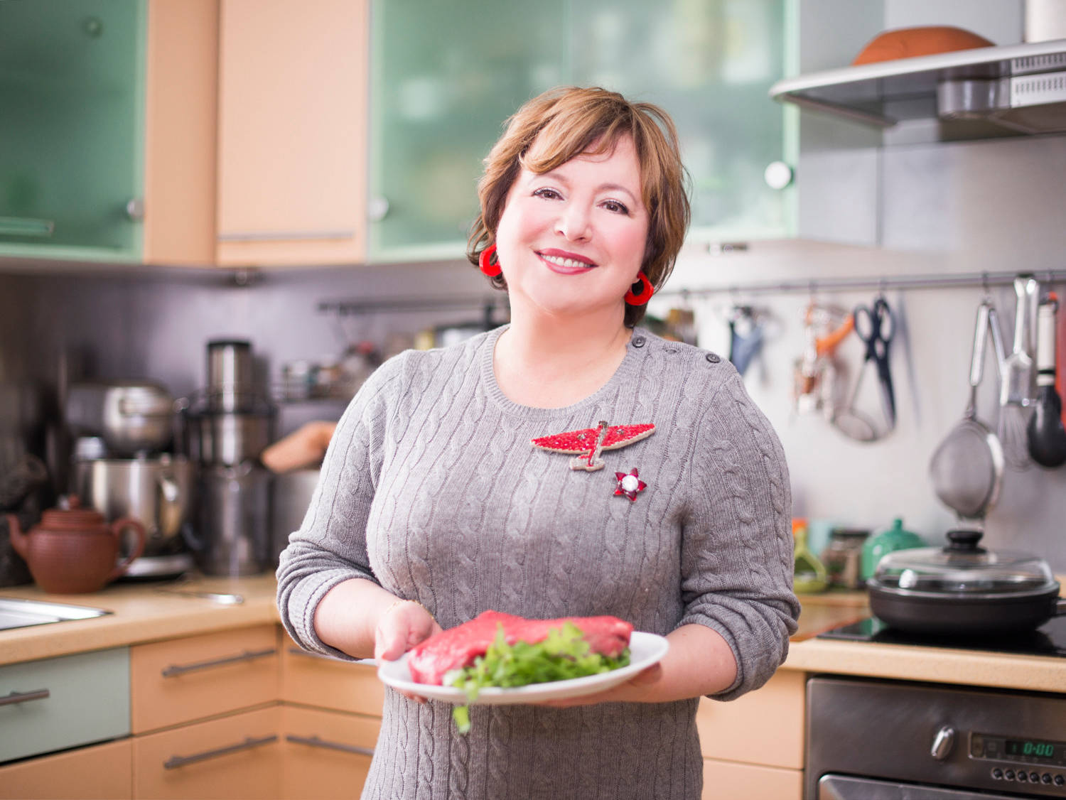 Рецепты: Салат с рукколой и ростбифом