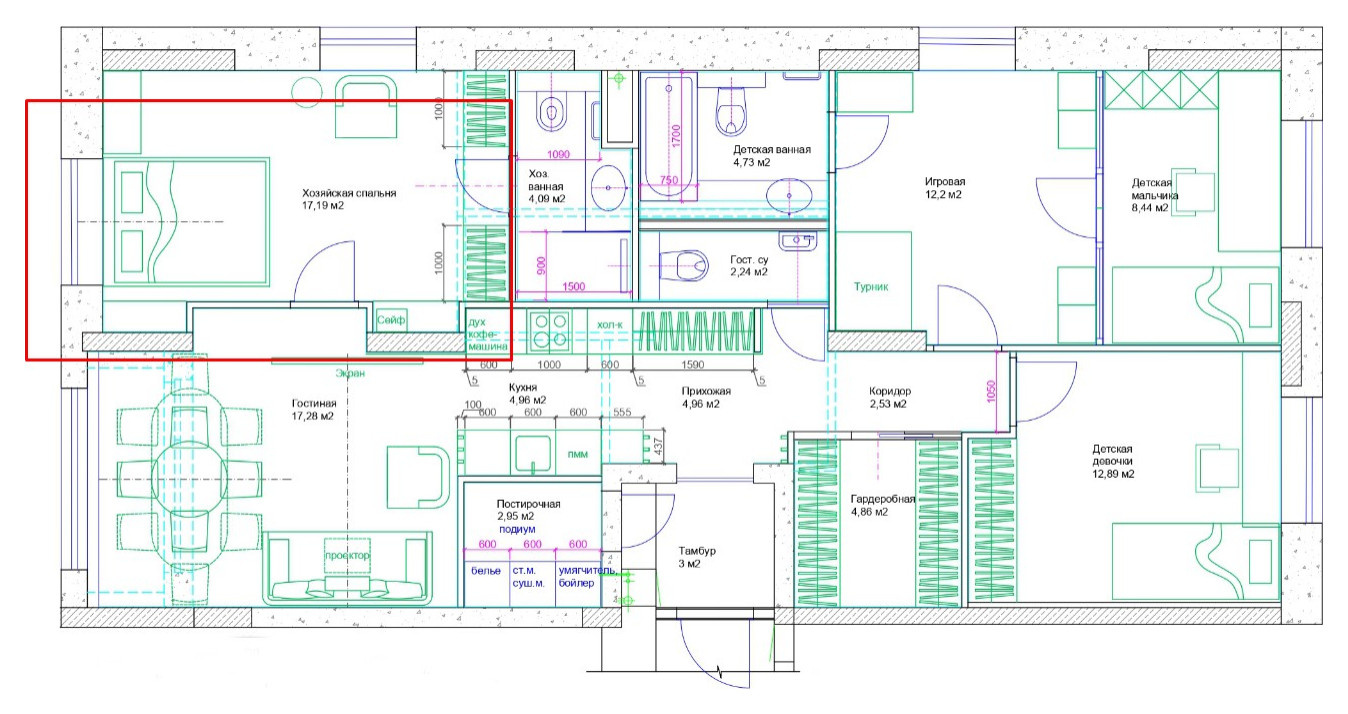 Поиск планировки: 14 вариантов (мы серьезно) + финал для 99 кв.м