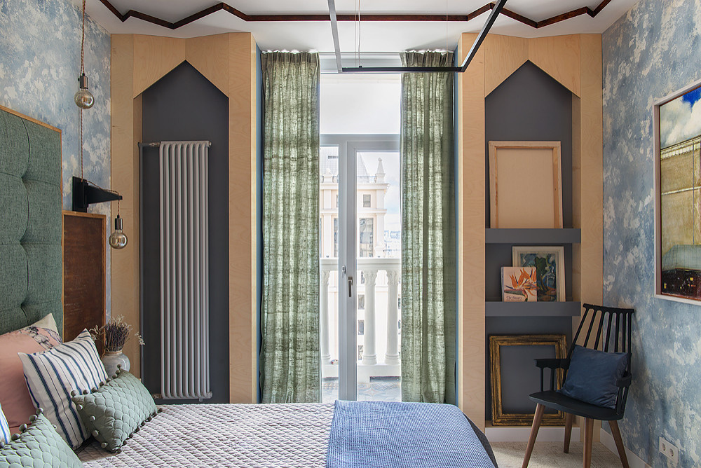 Houzz тур: Эклектичный лофт в «сталинке»